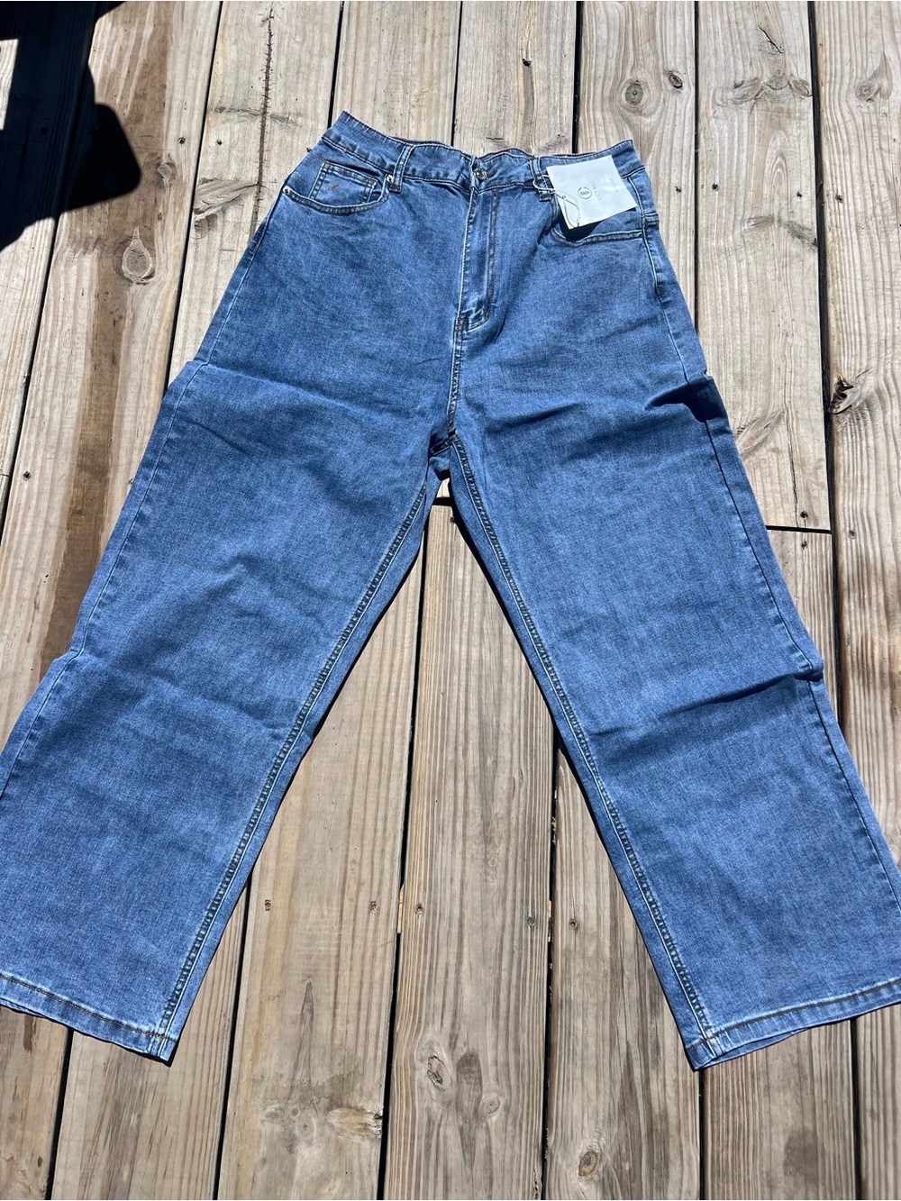 High-Rise Wide Leg Jeans in Blue